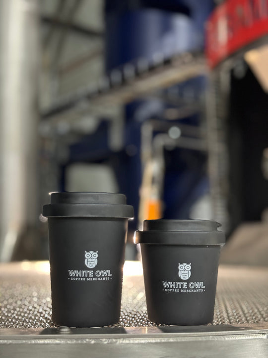 White Owl Reusable Coffee Cup