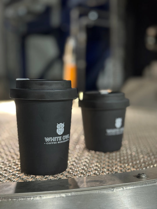 White Owl Reusable Coffee Cup