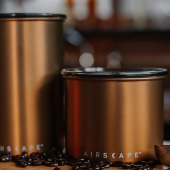 Airscape turquoise coffee container 500g